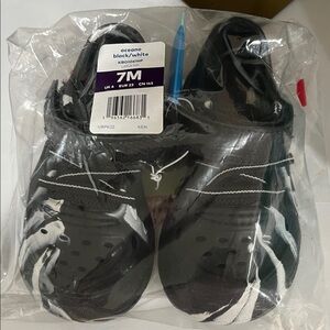 Stride Rite Black and White Baby Walker Shoes